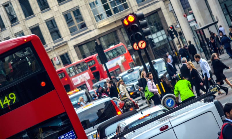 Picture of a busy London street