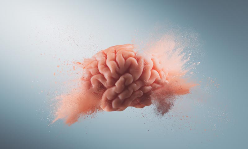 Artistic render of a brain 